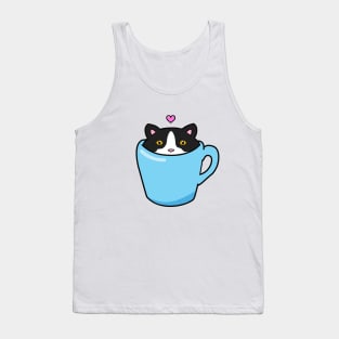 Cat Valentines day tuxedo cat Tank Top